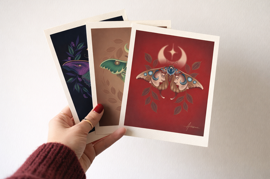 Black Moth Print