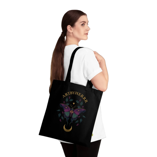 Gothic Moth Colour Tote Bag